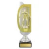 -silver Gold / silver magic trophy with plastic / marble construction