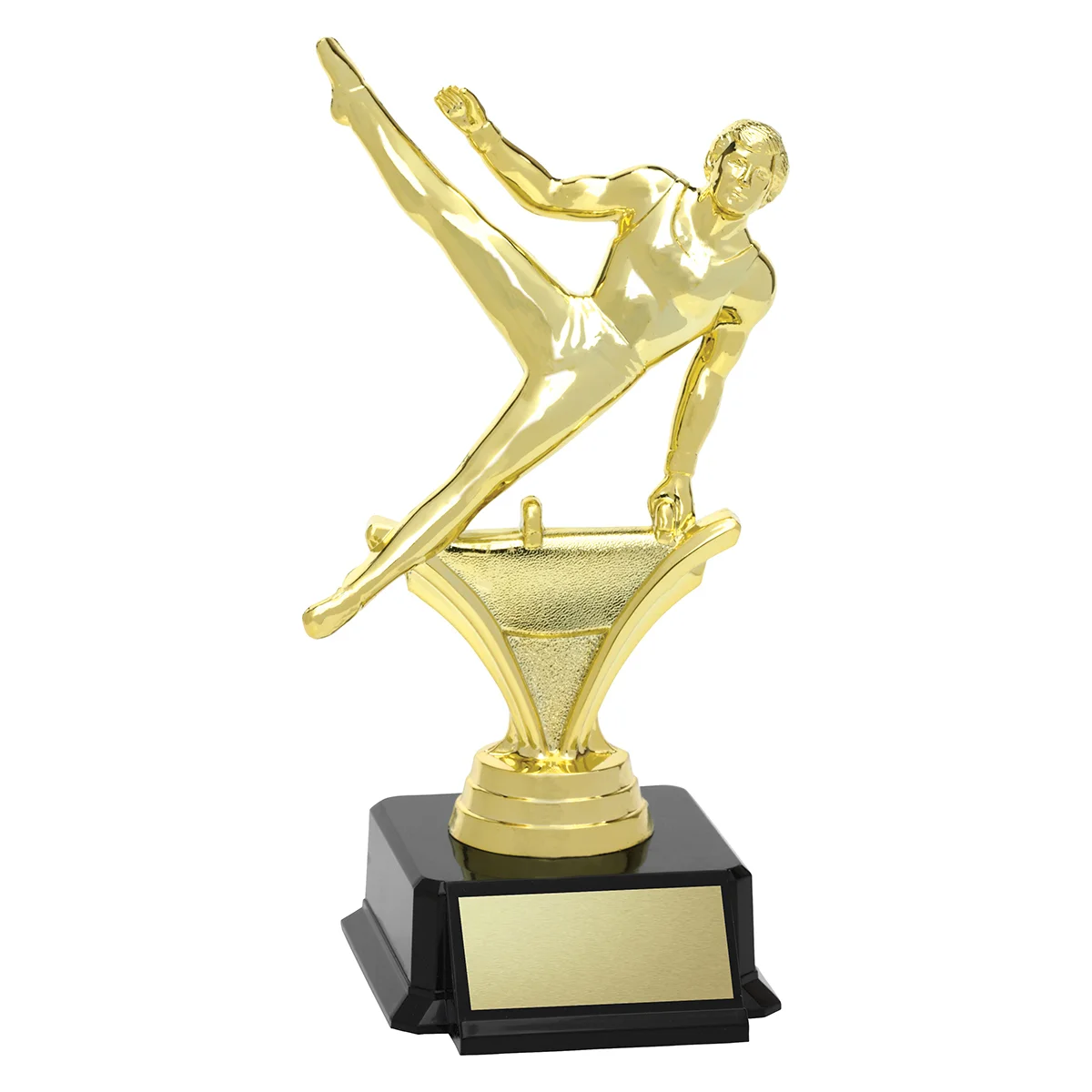 x539-gold Gold male pommel with plastic construction