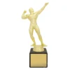 Gold marble column - bodybuilder with plastic / marble construction