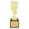 y178a-gold Gold marble column - chess with plastic / marble construction