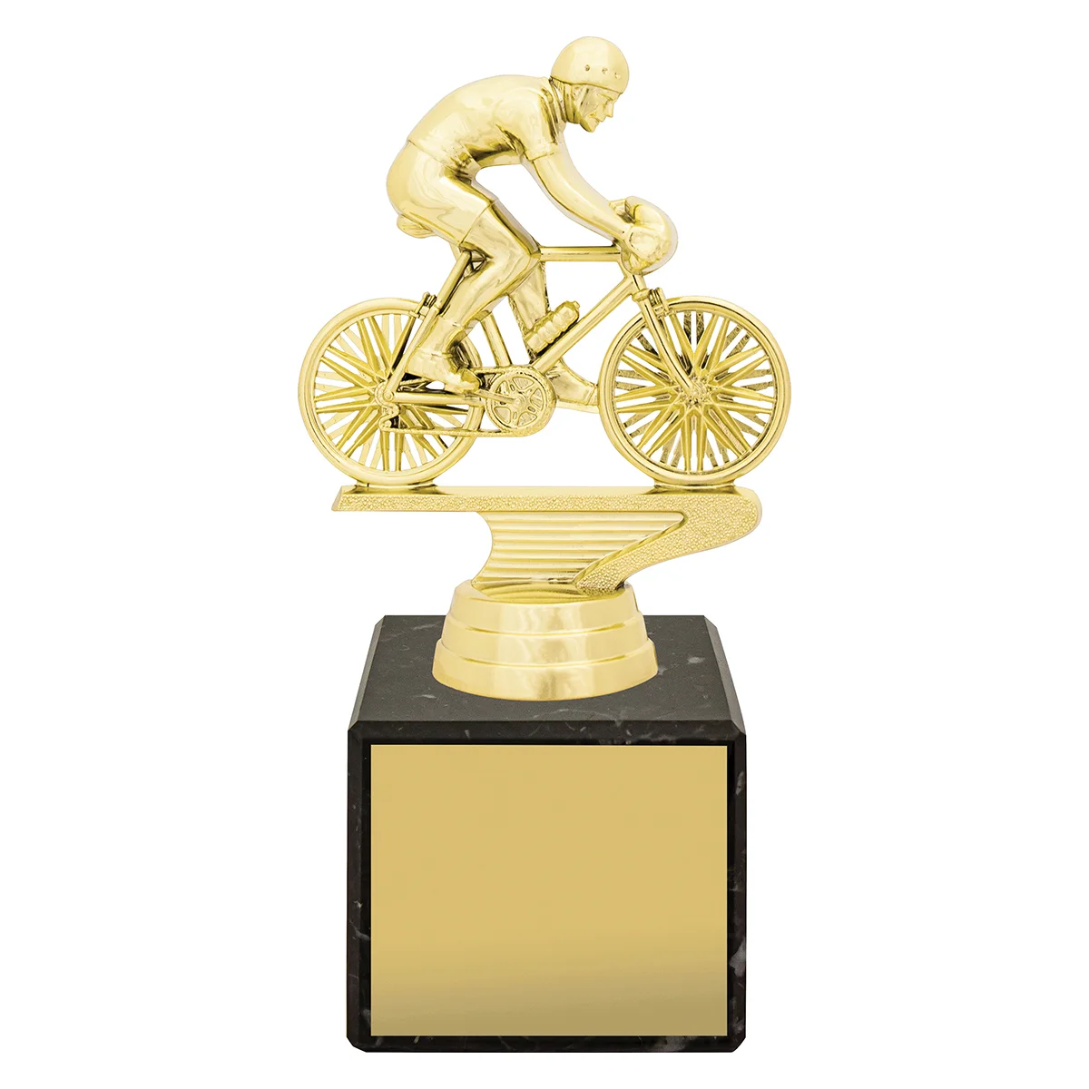 y8364a-gold Gold marble column - cycling with plastic / marble construction
