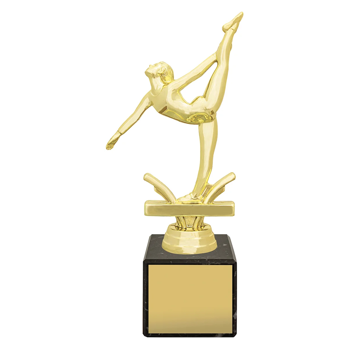 y8627a-gold Gold marble column - female gym with plastic / marble construction