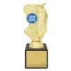 Gold marble column - golf theme with plastic / marble construction