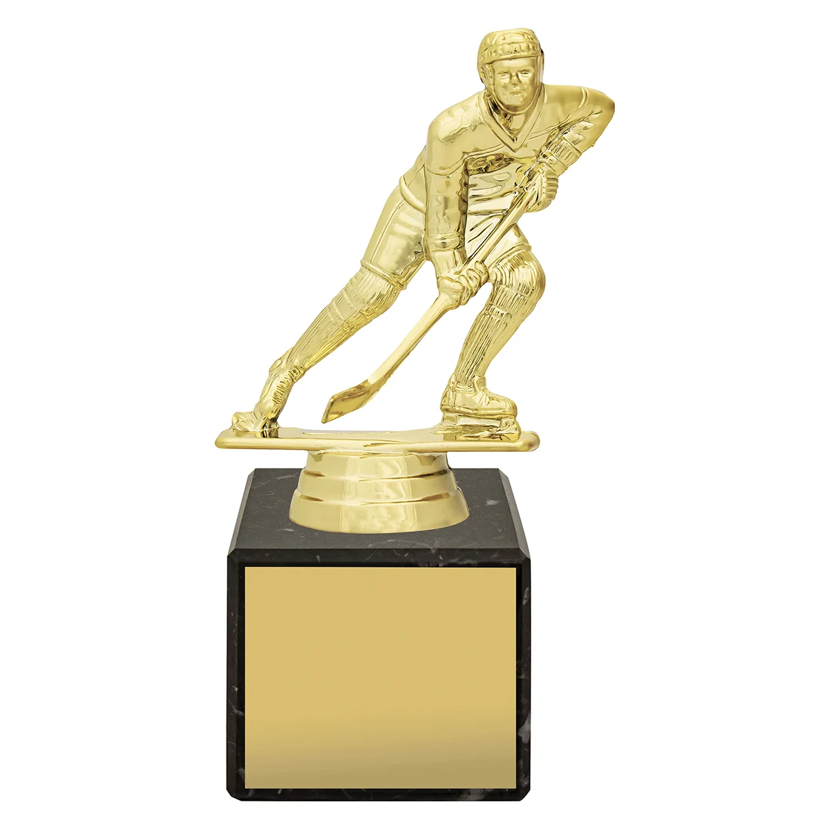 y8050a-gold Gold marble column - ice hockey with plastic / marble construction