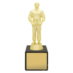 Gold marble column - male judo with plastic / marble construction