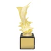 y8133a-gold Gold marble column - marlin with plastic / marble construction