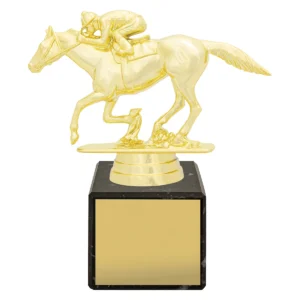 Gold marble column - racing with plastic / marble construction
