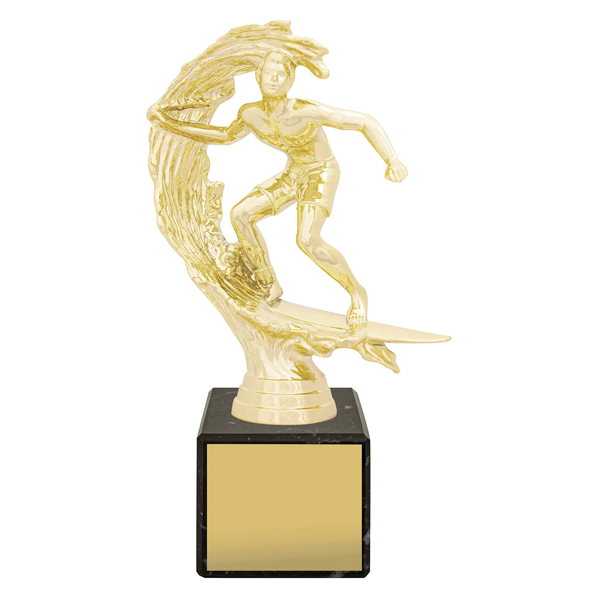 y8257a-gold Gold marble column - surfing with plastic / marble construction