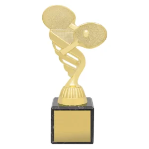 Gold marble column - table tennis with plastic / marble construction