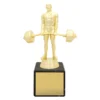 y8363a-gold Gold marble column - weightlifting with plastic / marble construction