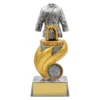 ur45a-silver Silver martial arts flame with resin construction
