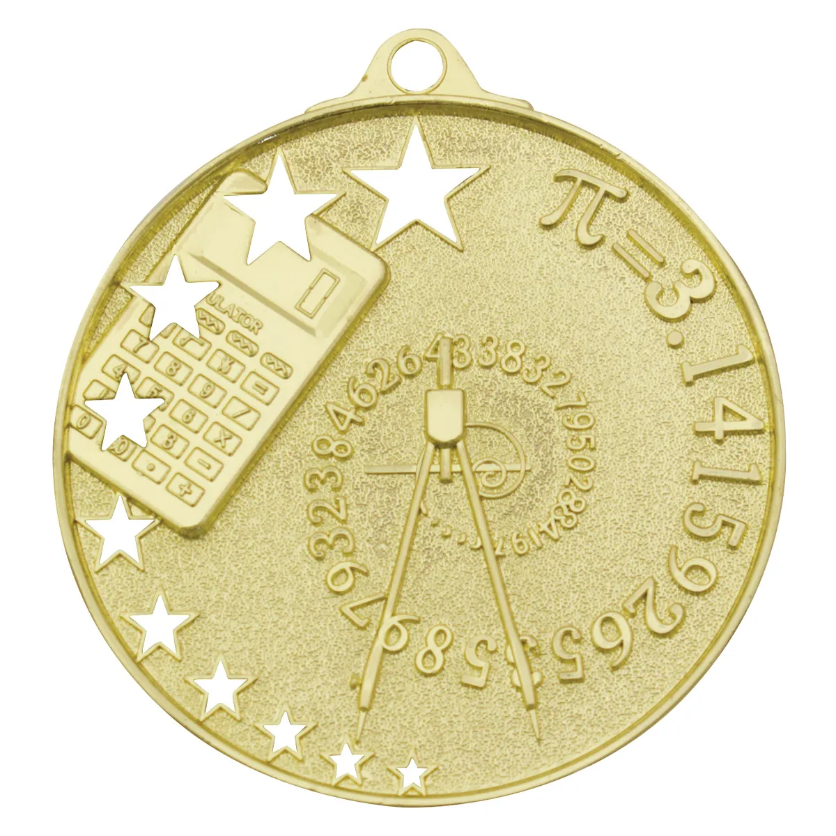 mh920g-gold Gold maths stars with metal construction