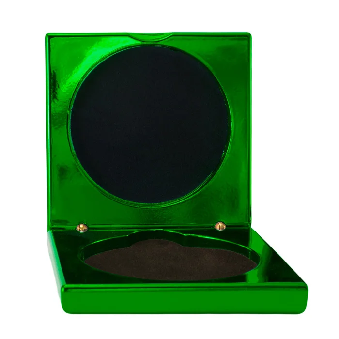 1404-1egn-electric-green Electric green medal case with res / ilient construction