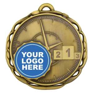 Gold medal stopwatch with metal construction