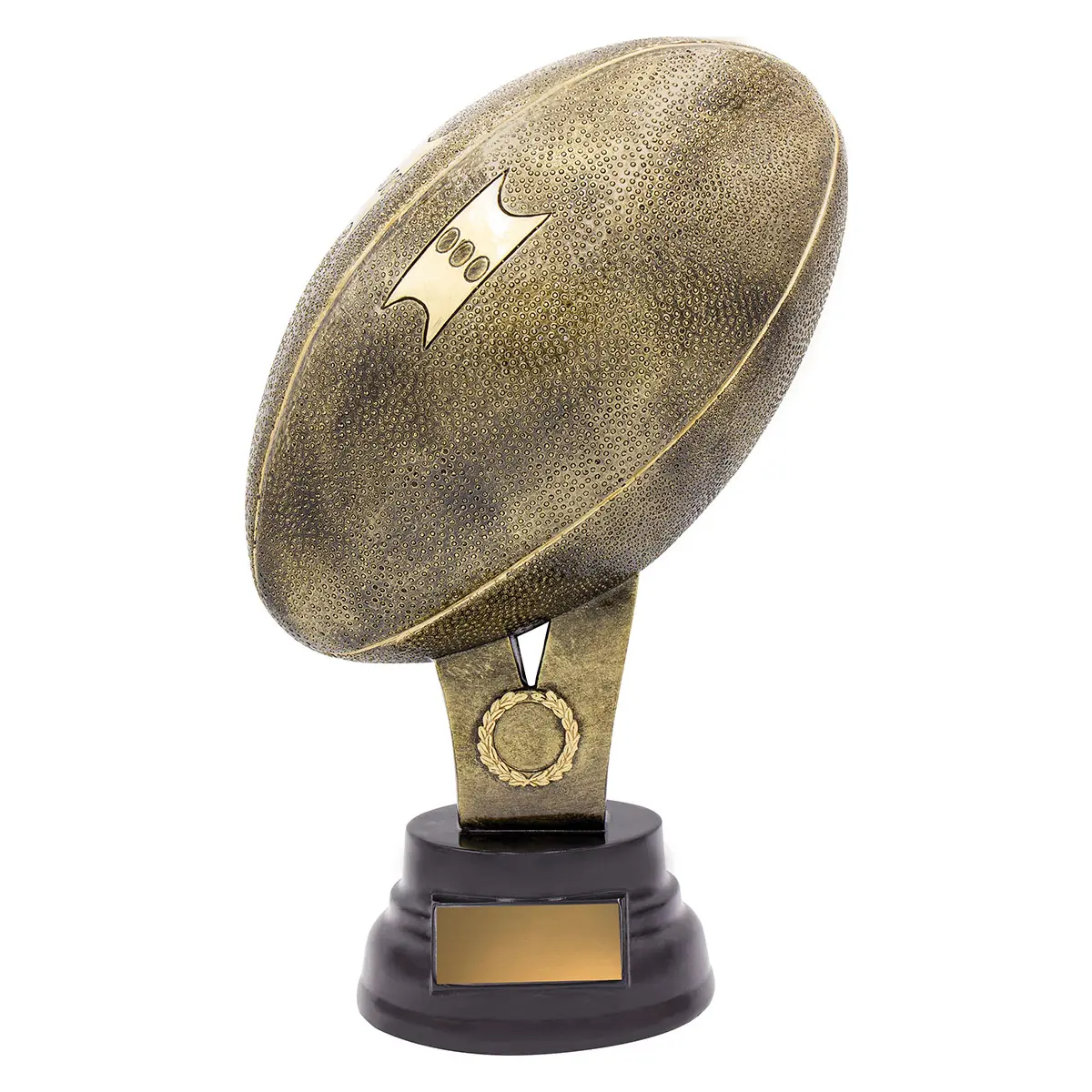 a211-gold Gold mega ball pedestal with resin construction