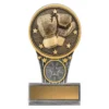 Silver / gold mini boxing ikon with resin construction