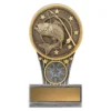 -gold Silver / gold mini fishing ikon with resin construction
