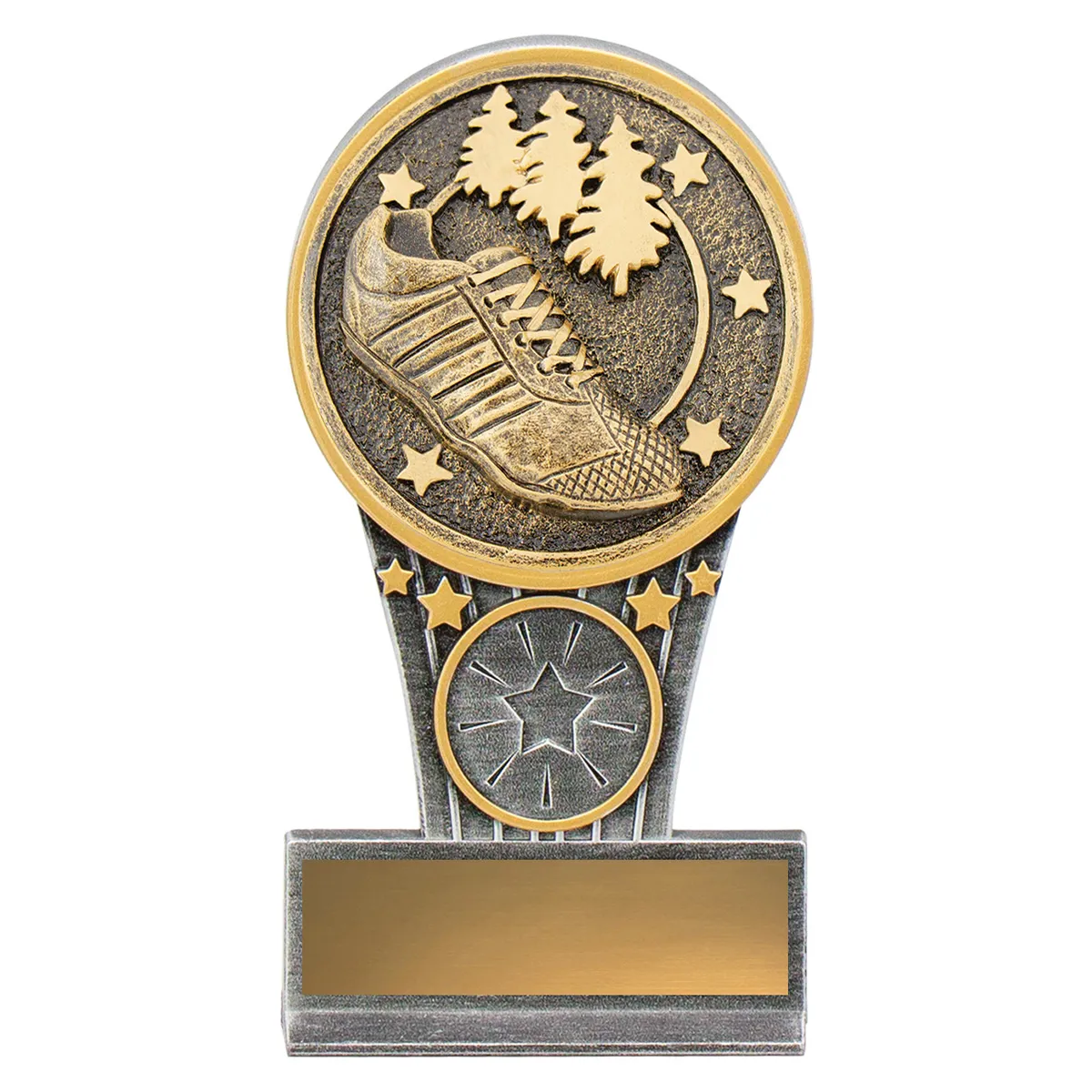 km25-silver-and-gold Silver & gold mini ikon - cross country with resin construction