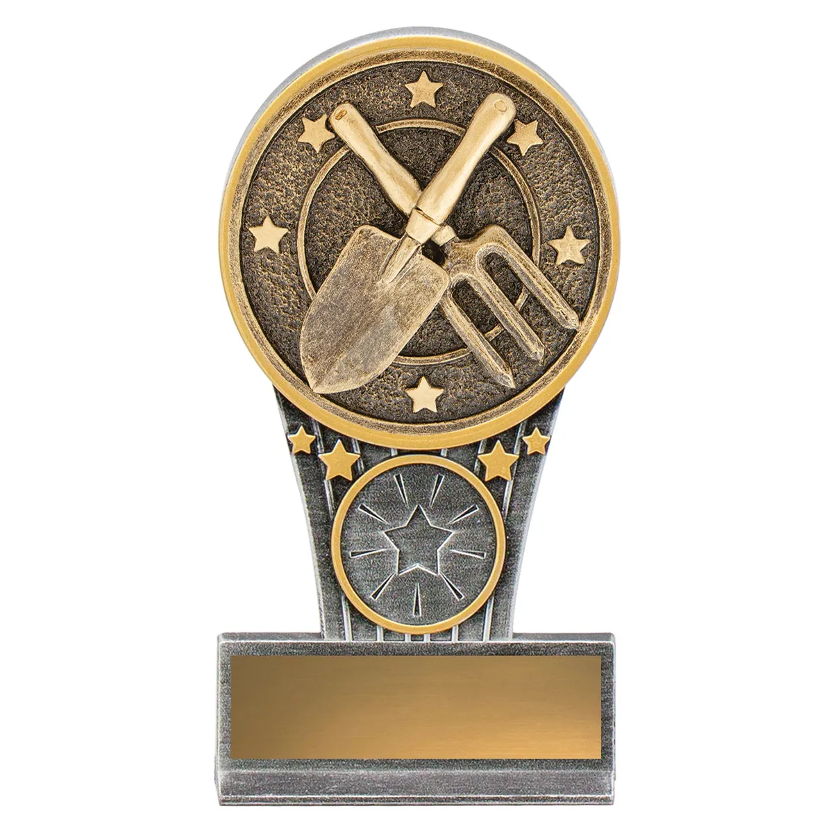 km67-silver-and-gold Silver & gold mini ikon with resin construction