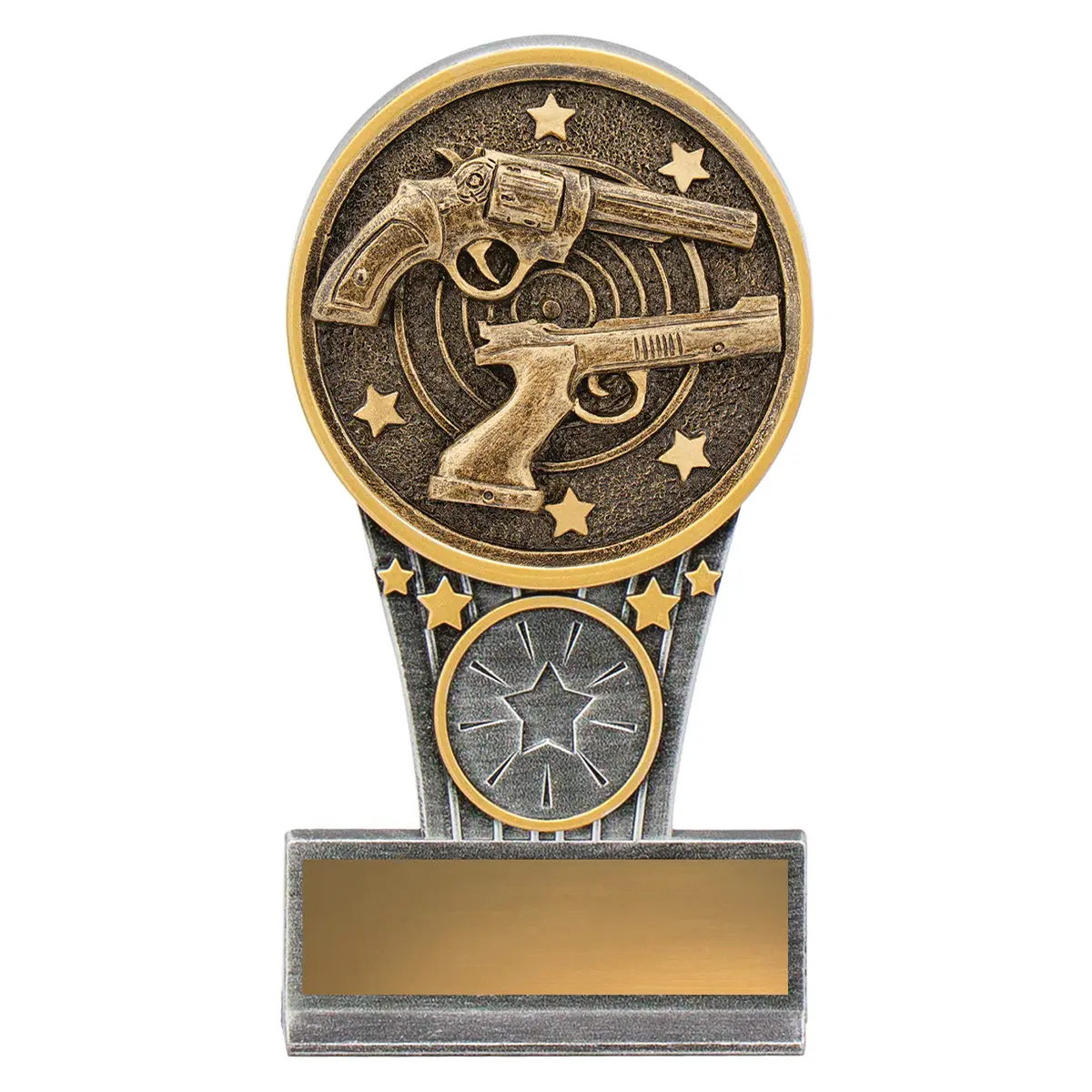 -gold Silver / gold mini ikon - pistol with resin construction