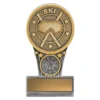 Silver / gold mini ikon - ski with resin construction