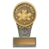 km77-silver-and-gold Silver & gold mini ikon - spelling bee with resin construction