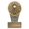 -gold Silver / gold mini lacrosse ikon with resin construction
