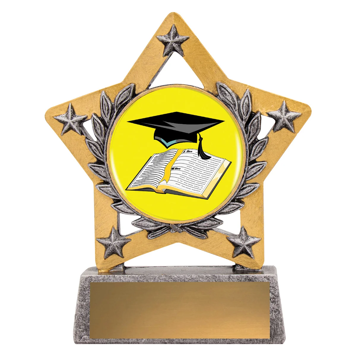 msk6-silver Silver mini star colour - graduate with resin construction
