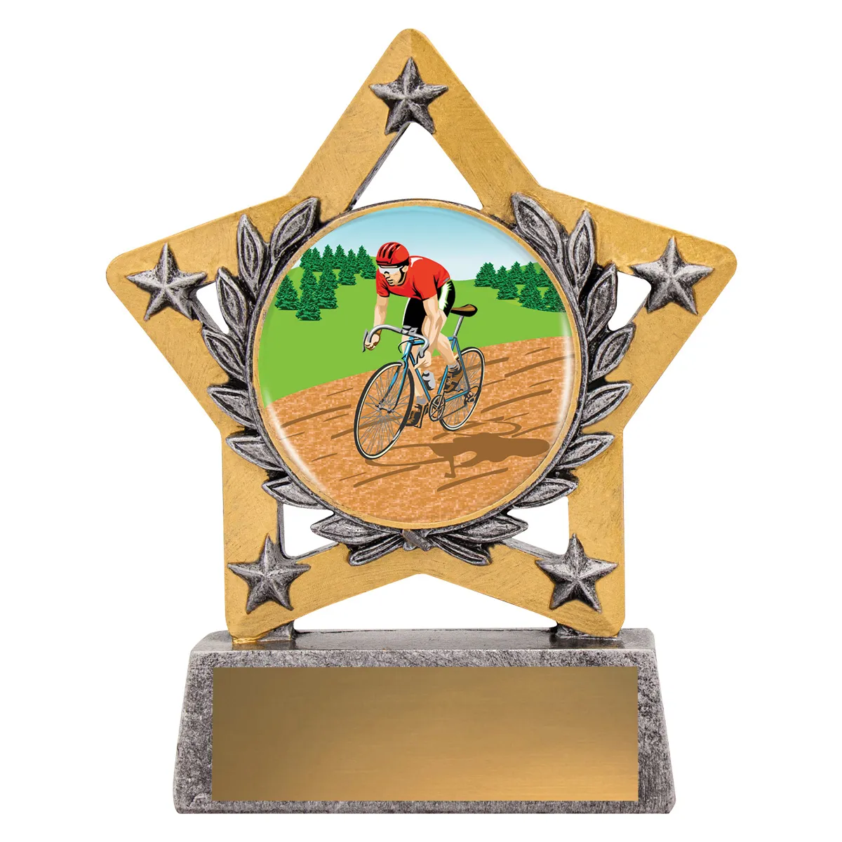 msk55-silver Silver mini star colour - road race with resin construction