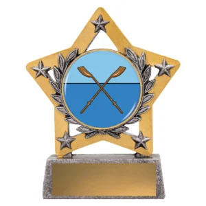 Silver mini star colour - rowing with resin construction