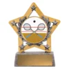 msk162-silver Silver mini star colour - squash with resin construction