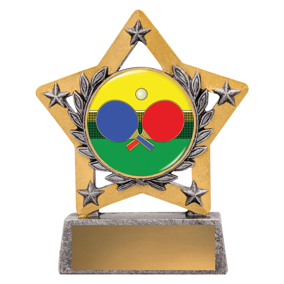 msk169-silver Silver mini star colour - theme with resin construction