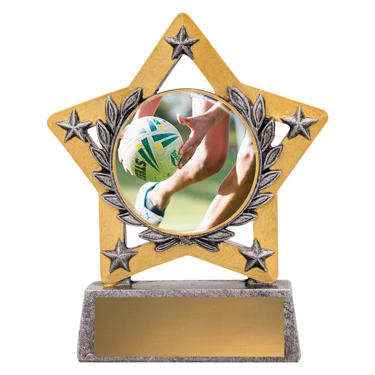 msc421-silver Silver mini star colour - touch with resin construction
