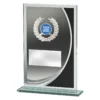 ga137a-black Black mistral award with glass construction