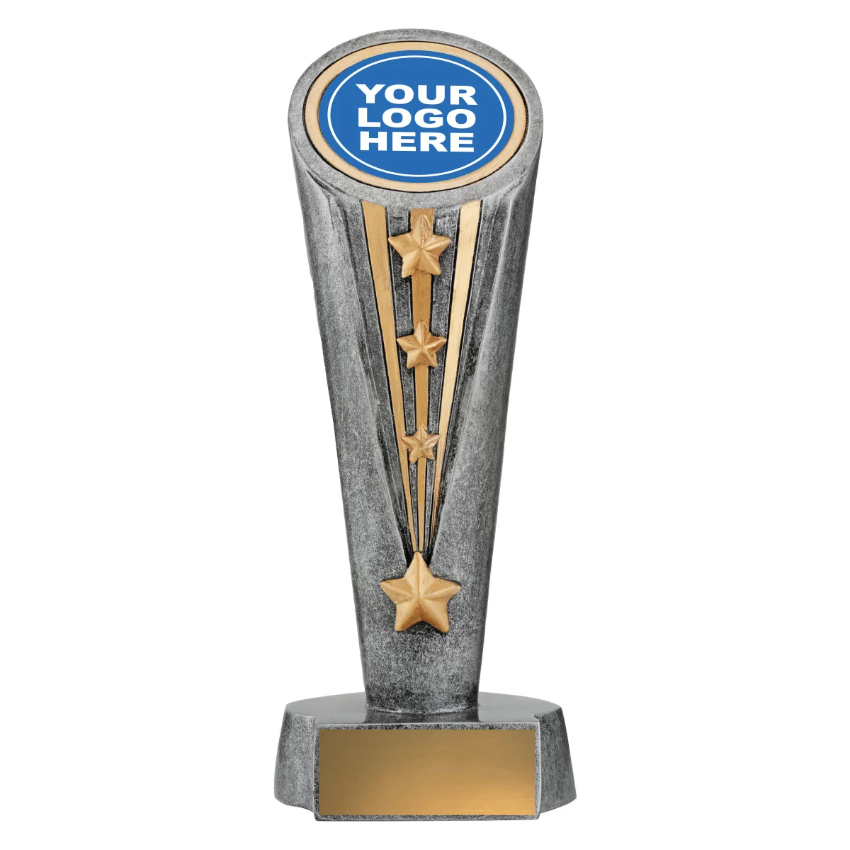 -gold Silver / gold monument holder with resin construction