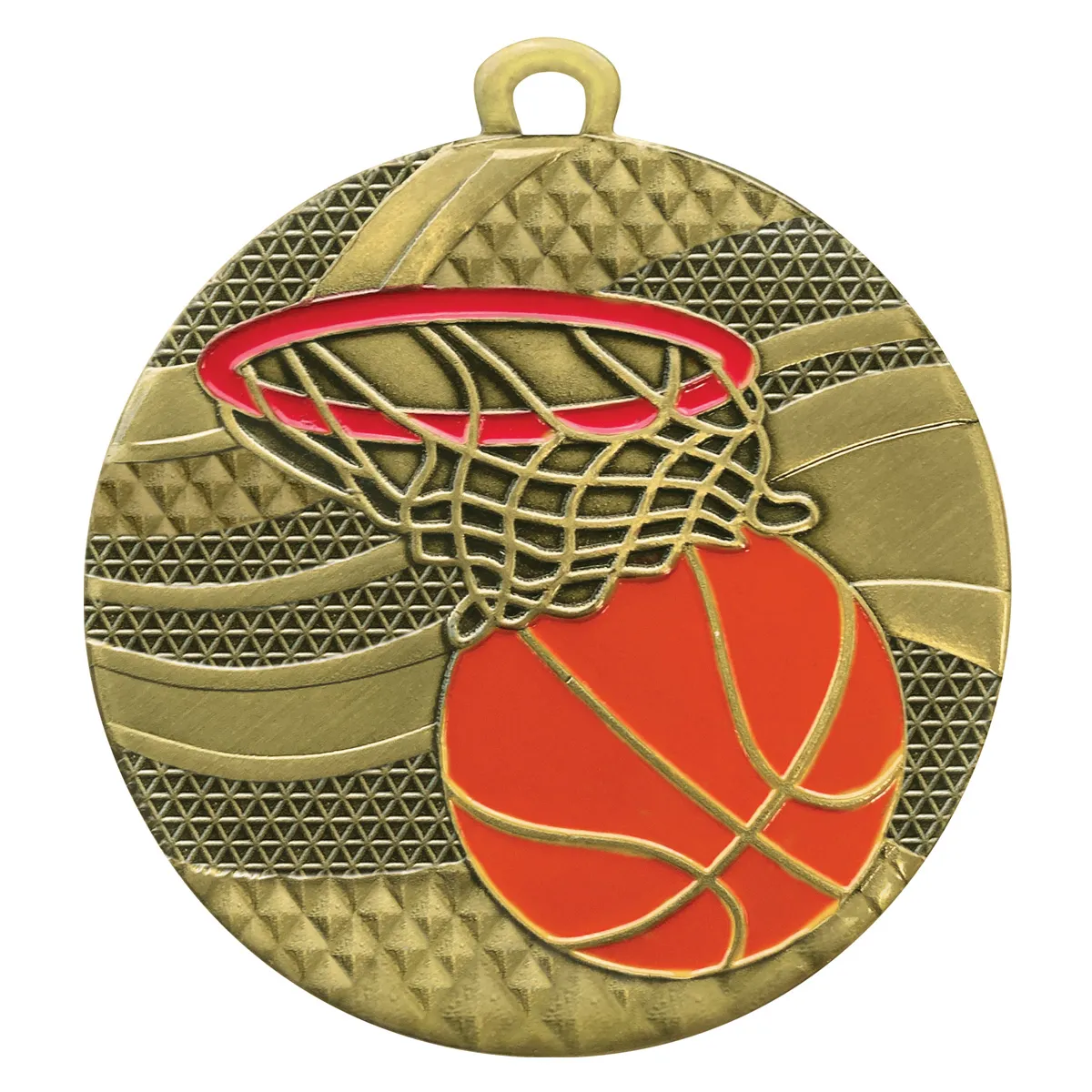 my634g-gold Gold mosaic basketball with metal construction