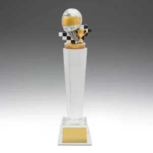 Motorsport crystal with crystal construction