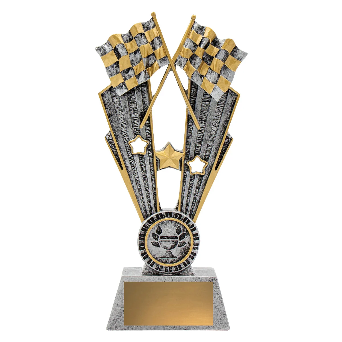 a1373a-silver Silver motorsport fame with resin construction
