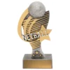 12837a-silver Silver netball coda with resin construction