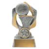 -gold Silver / gold netball hype with resin construction