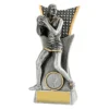 29191b-silver Silver netball vanguard with resin construction