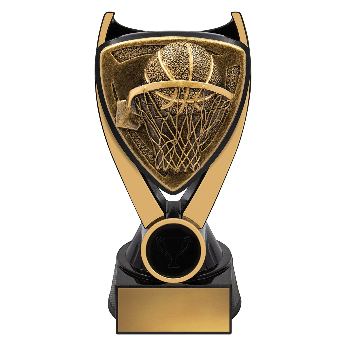 -gold Black / gold nova - basketball with resin construction