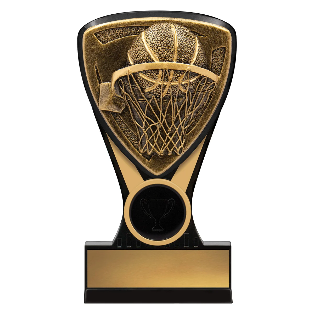 -gold Black / gold nova basketball mini with plastic construction