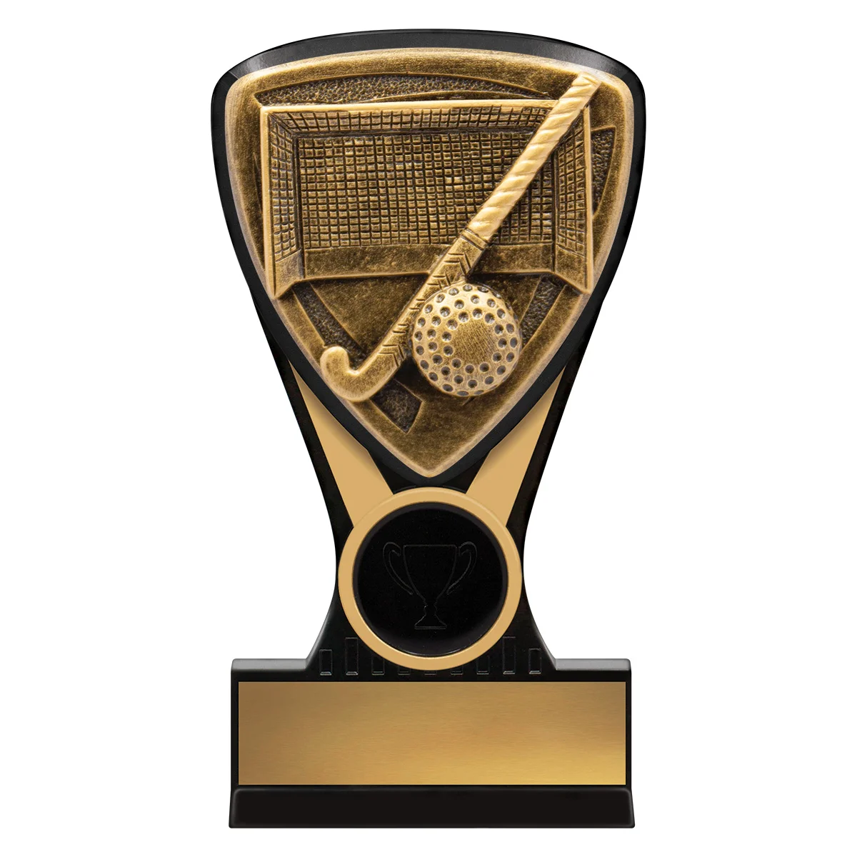 -gold Black / gold nova hockey mini with plastic construction