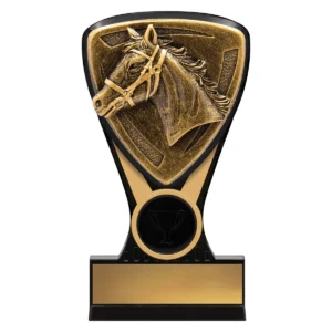 Black / gold nova horse mini with plastic construction
