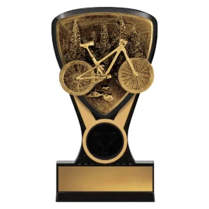 Black / gold nova mini - trail bike with plastic construction