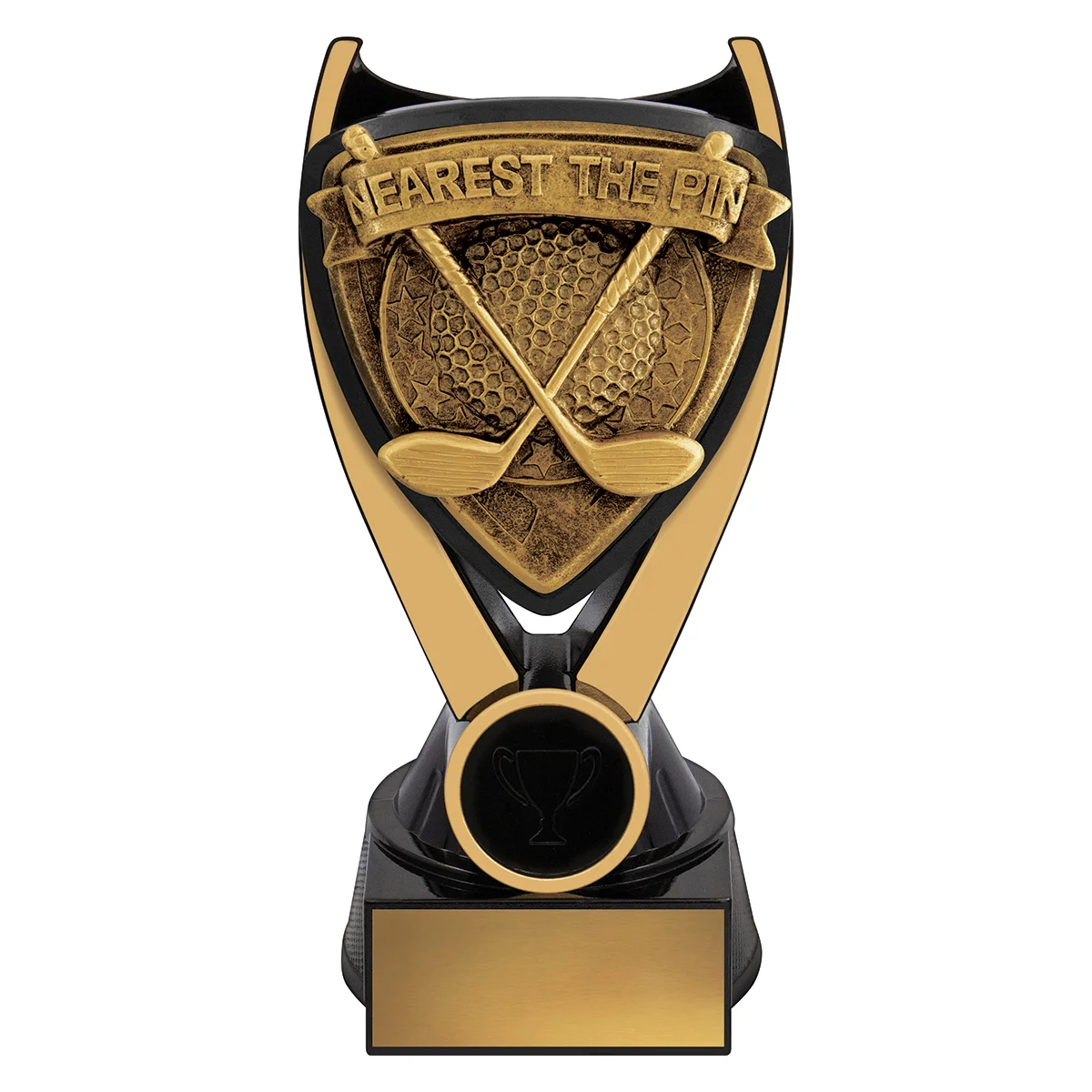 -gold Black / gold nova - nearest the pin with resin construction