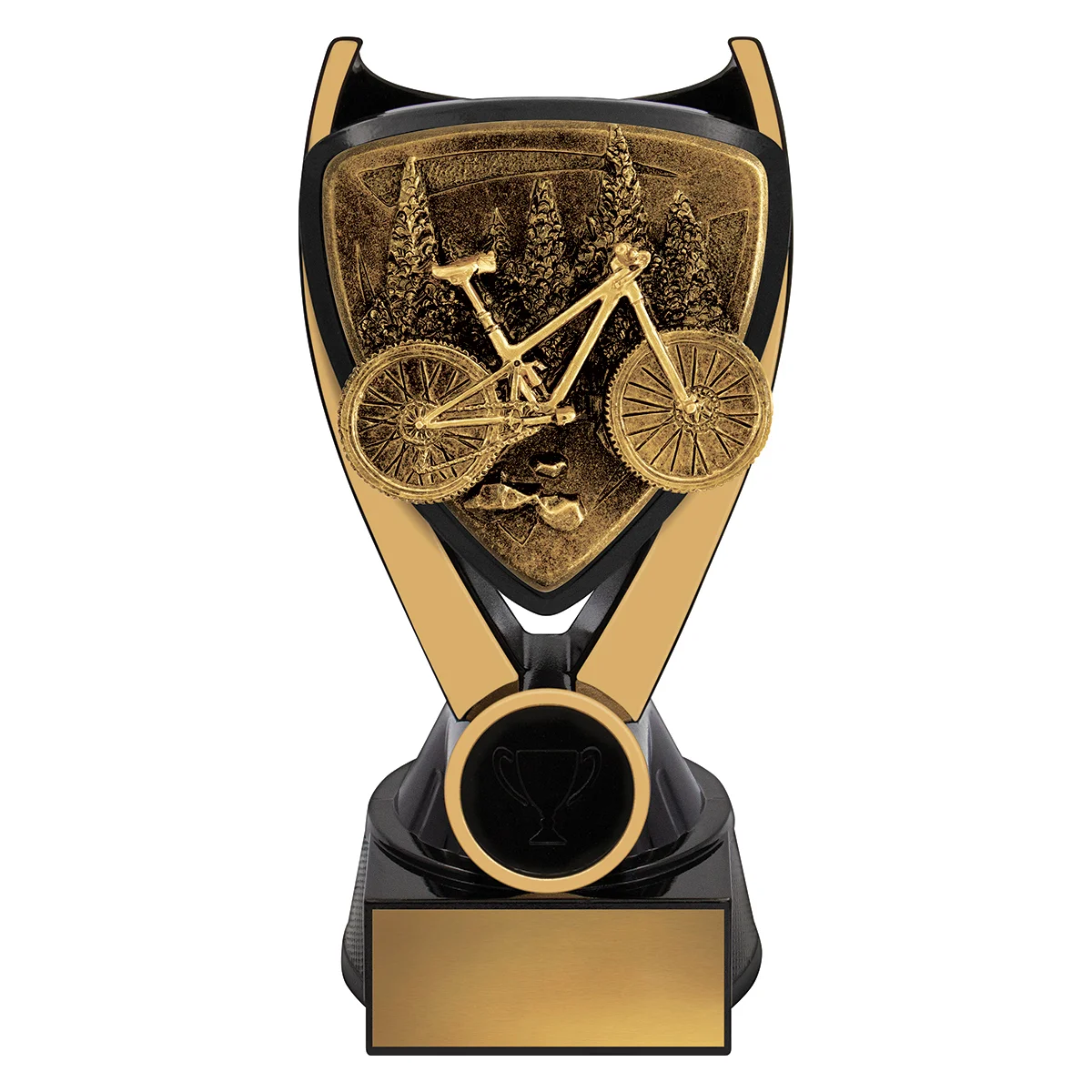 -gold Black / gold nova - trail bike with resin construction