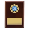 pl01a-walnut Walnut olive plaque with timber construction