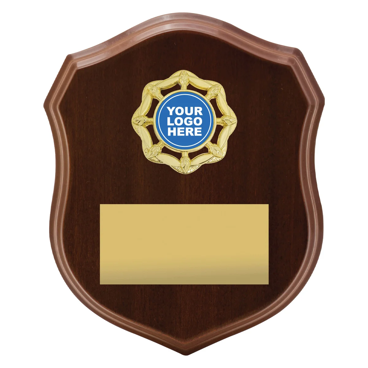 sh05a-walnut Walnut olive shield with timber construction